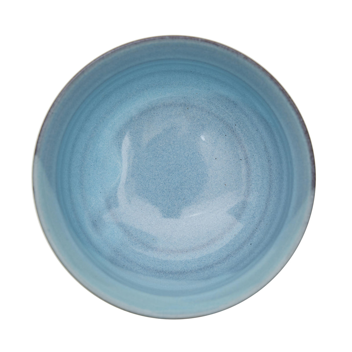 Ceramic Hana Shizuku Tea Cup, Light Blue Dewy Flower Pattern