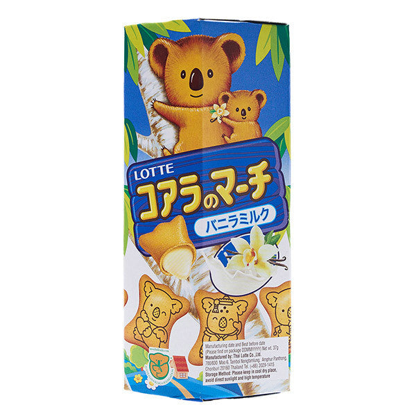 Lotte koalas march vanilla milk cream filled biscuits