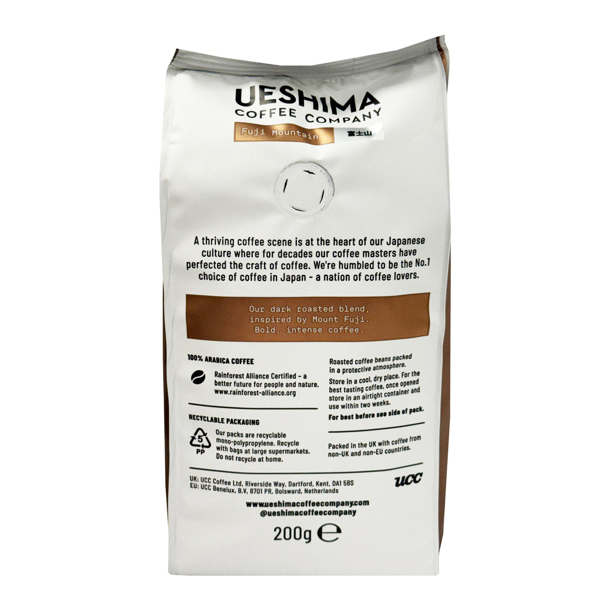 UCC Ueshima Fuji Mountain Bold Roast Coffee Beans