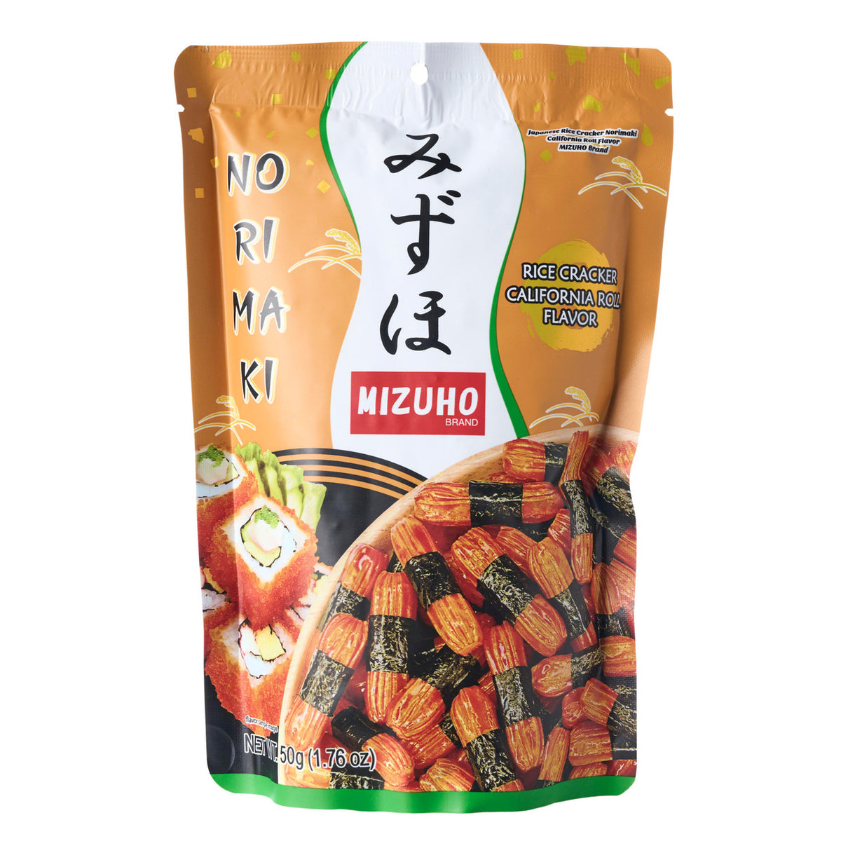 Mizuho norimaki california sushi roll flavour rice crackers