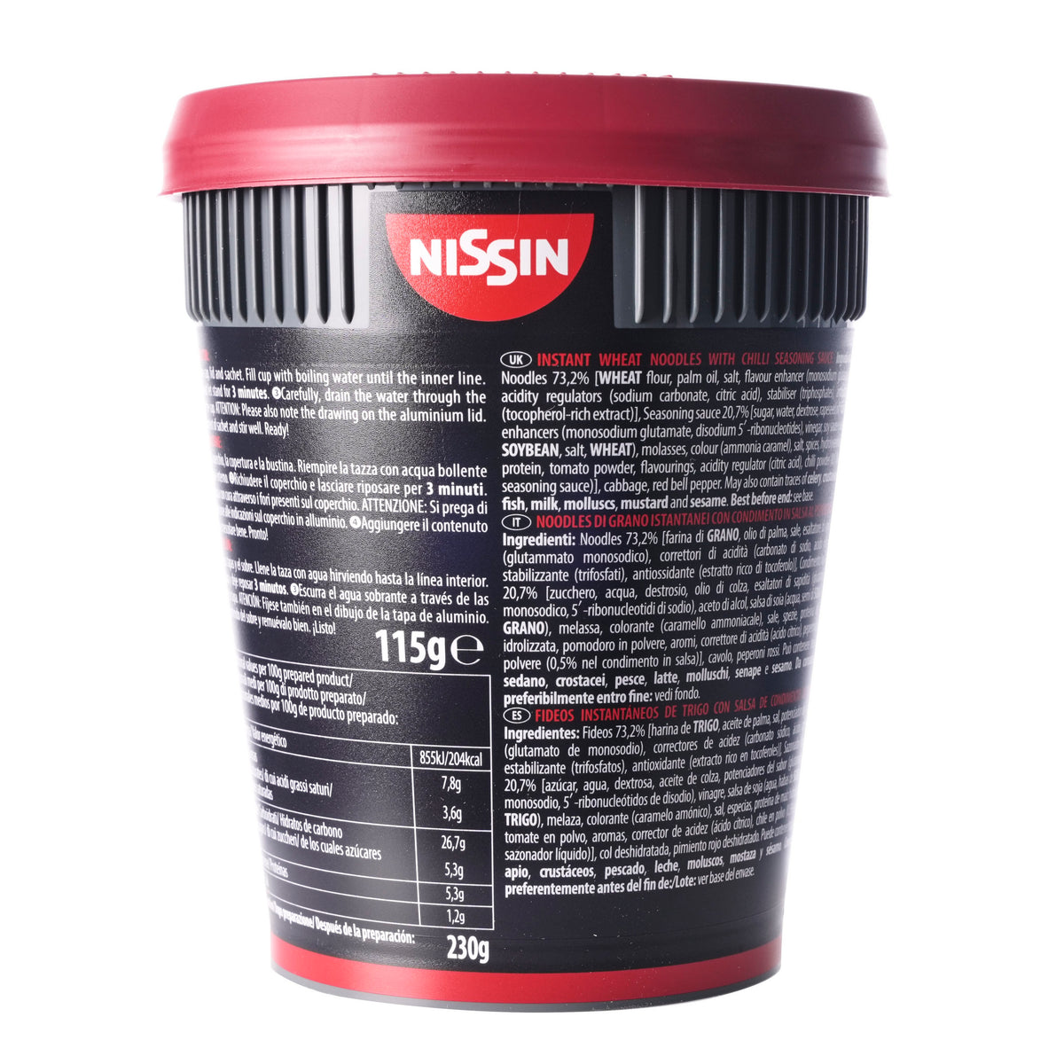 Nissin Big Soba Noodles with Chilli Yakisoba Sauce (Hungary)