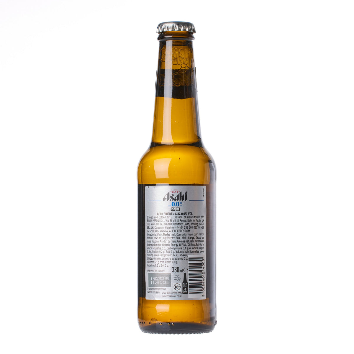 Asahi Super Dry 0.0% Alcohol Free Bottled Beer