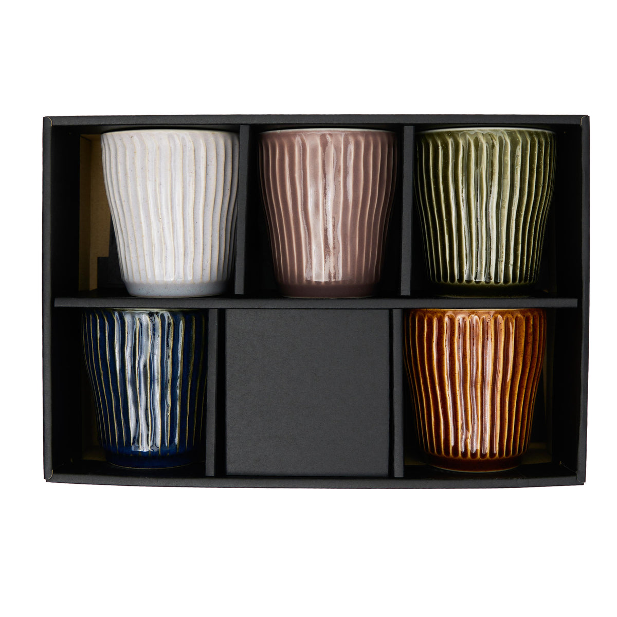 Yamata Seiho Zen Sogime Ceramic Cup Set - 4