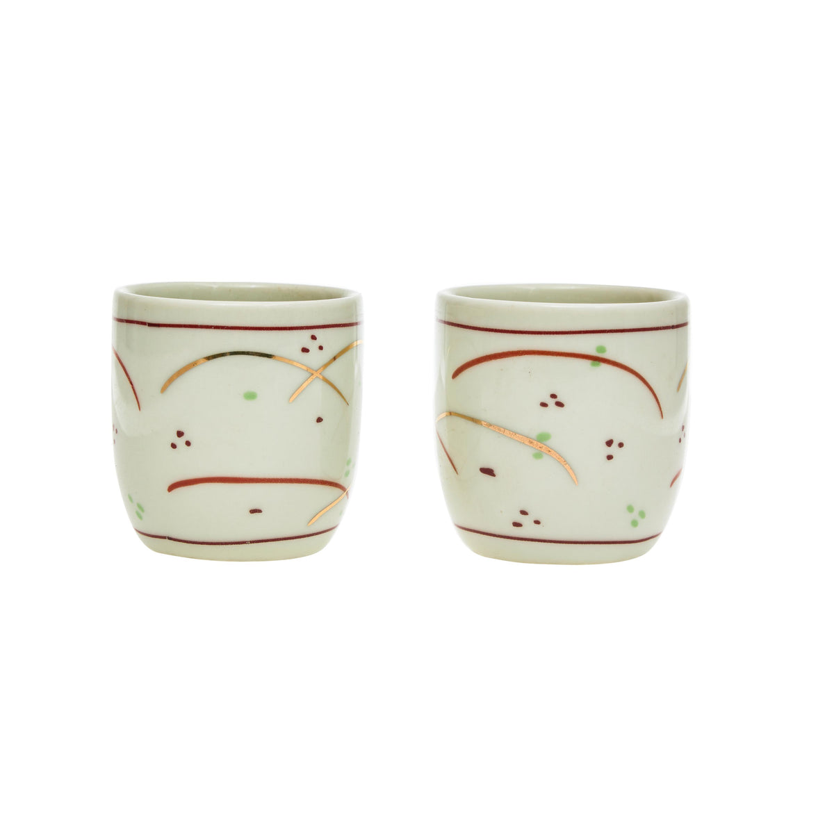 Yamata Seiho Ceramic Sake Set, Musashino Pattern - 2