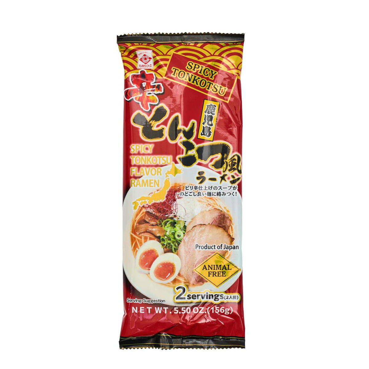 Higashimaru kagoshima kara spicy tonkotsu ramen animal free