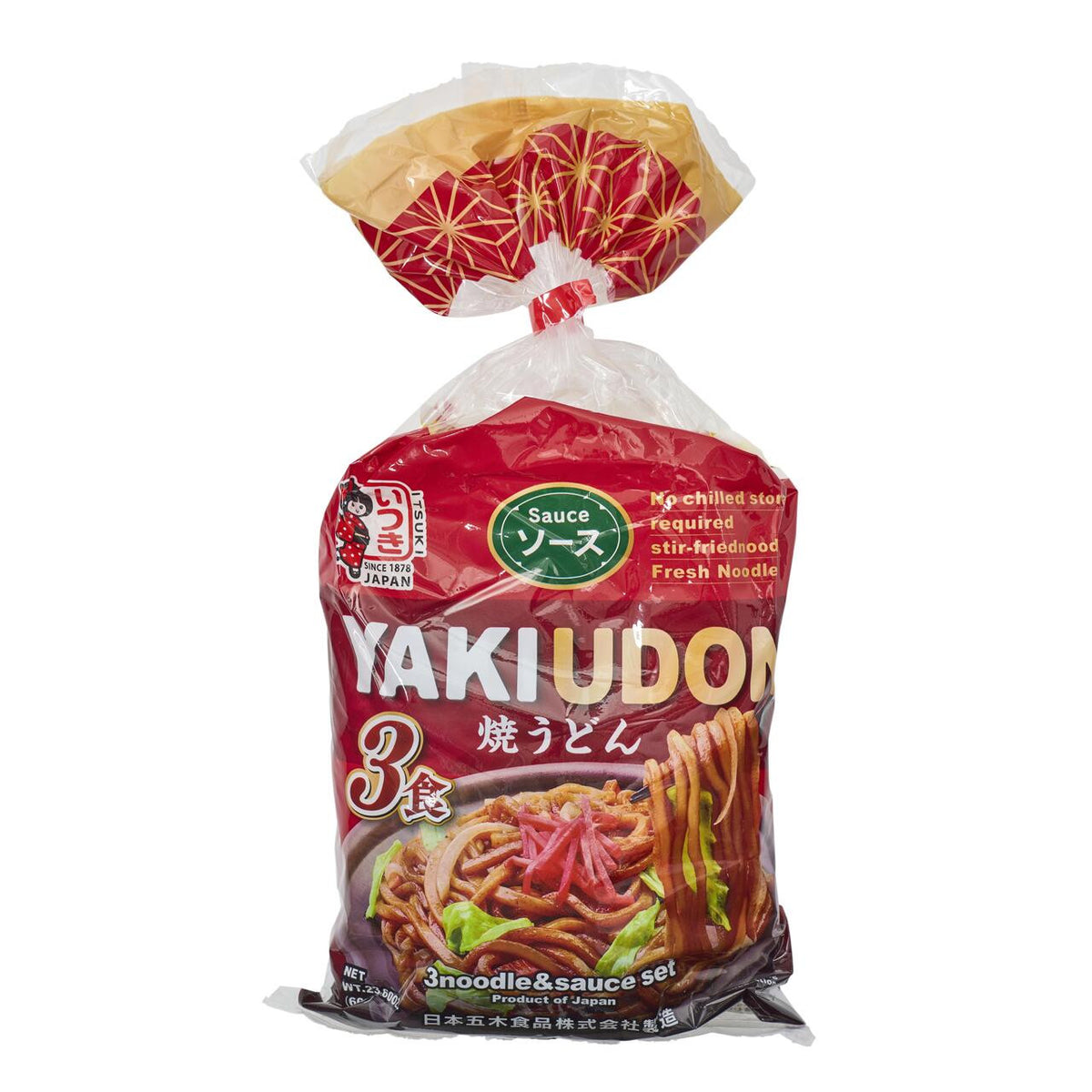 Itsuki pre cooked yaki udon noodles with worcester sauce