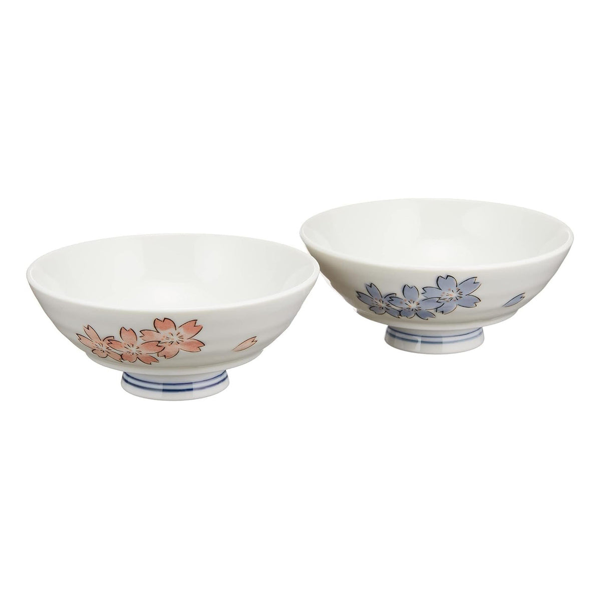 Yamata seiho yoshino sakura white rice bowl set