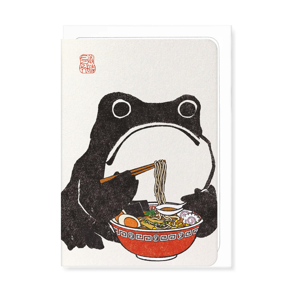 Ramen ezen frog greeting card