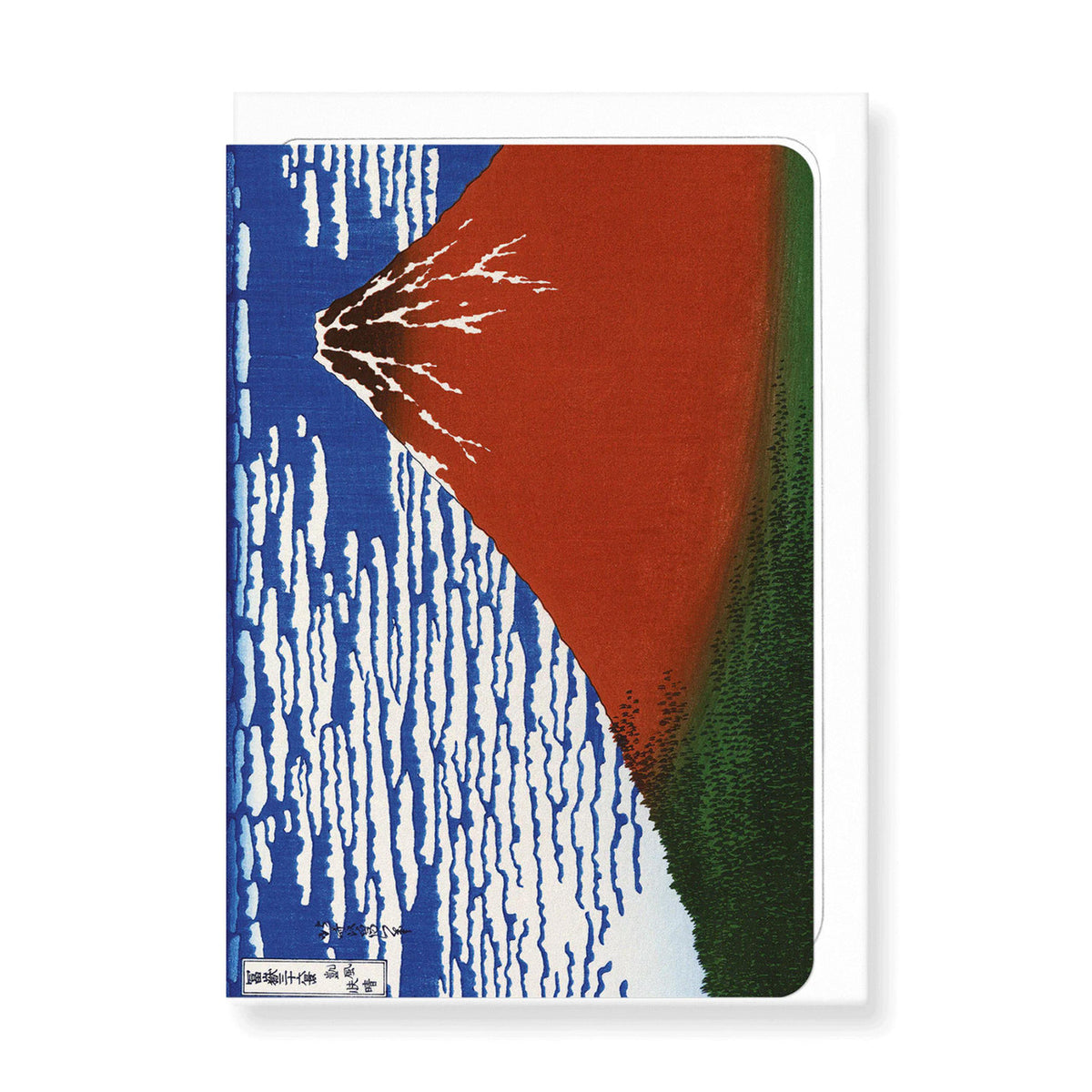 Morning mount fuji greeting card