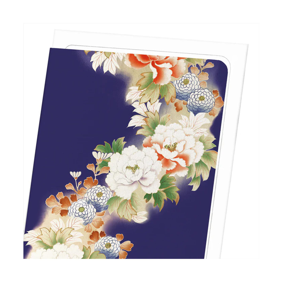 Floral Pattern on Purple Greeting Card - 2