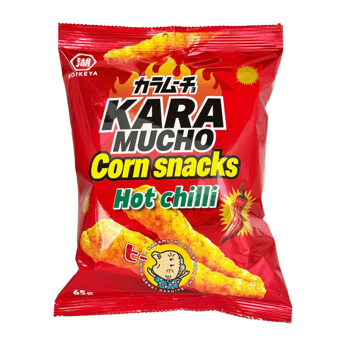Koikeya karamucho hot chilli corn snacks