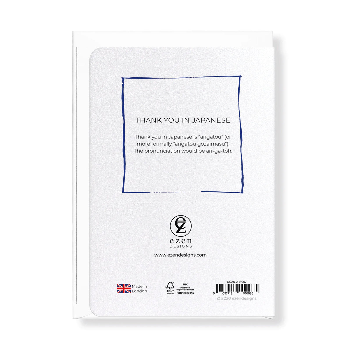Thank You in Japanese Greeting Card