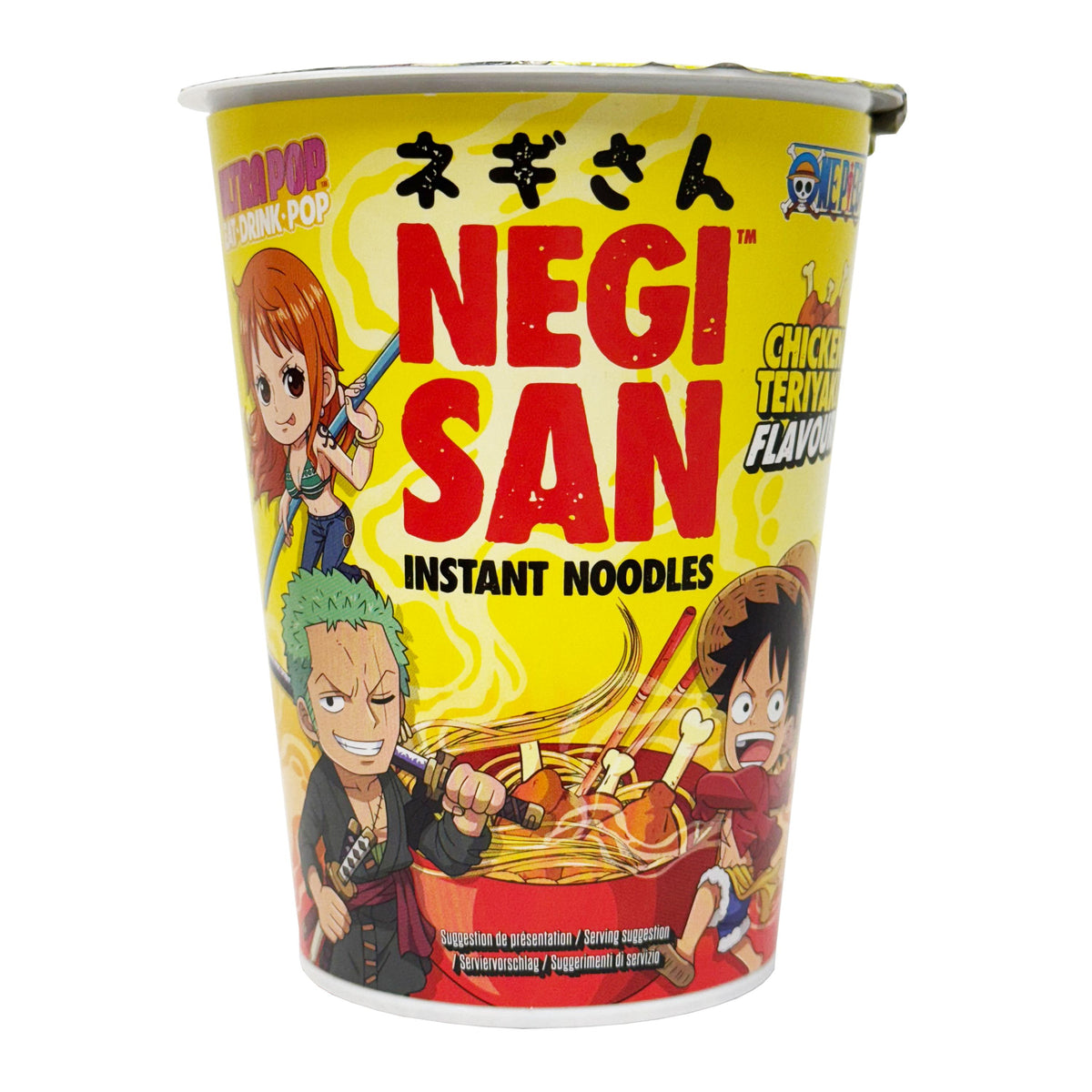 One Piece Negisan Chicken Teriyaki Flavour Instant Cup Noodles