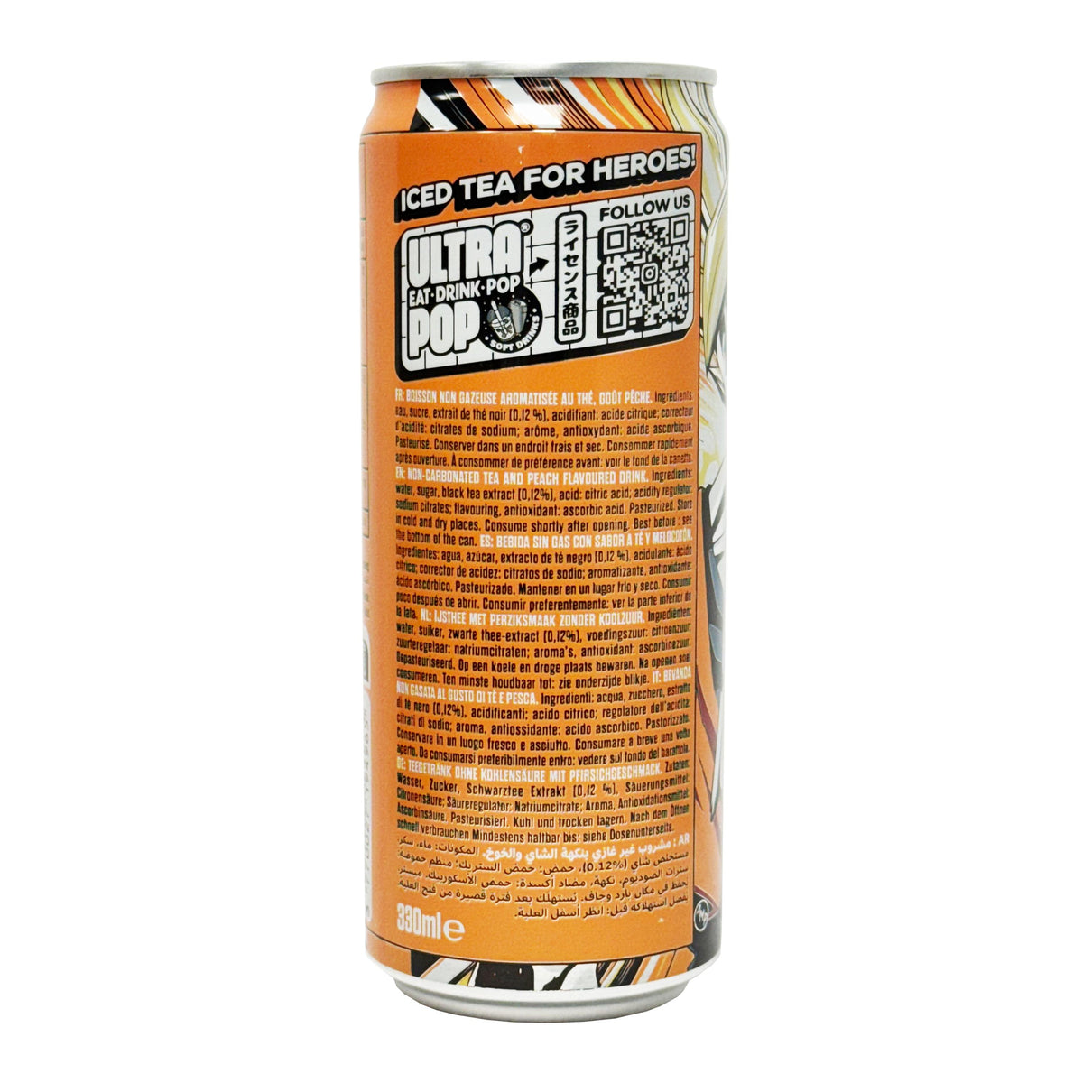 Dragon Ball Z Ultra Ice Tea Can, Peach Flavour - Goku
