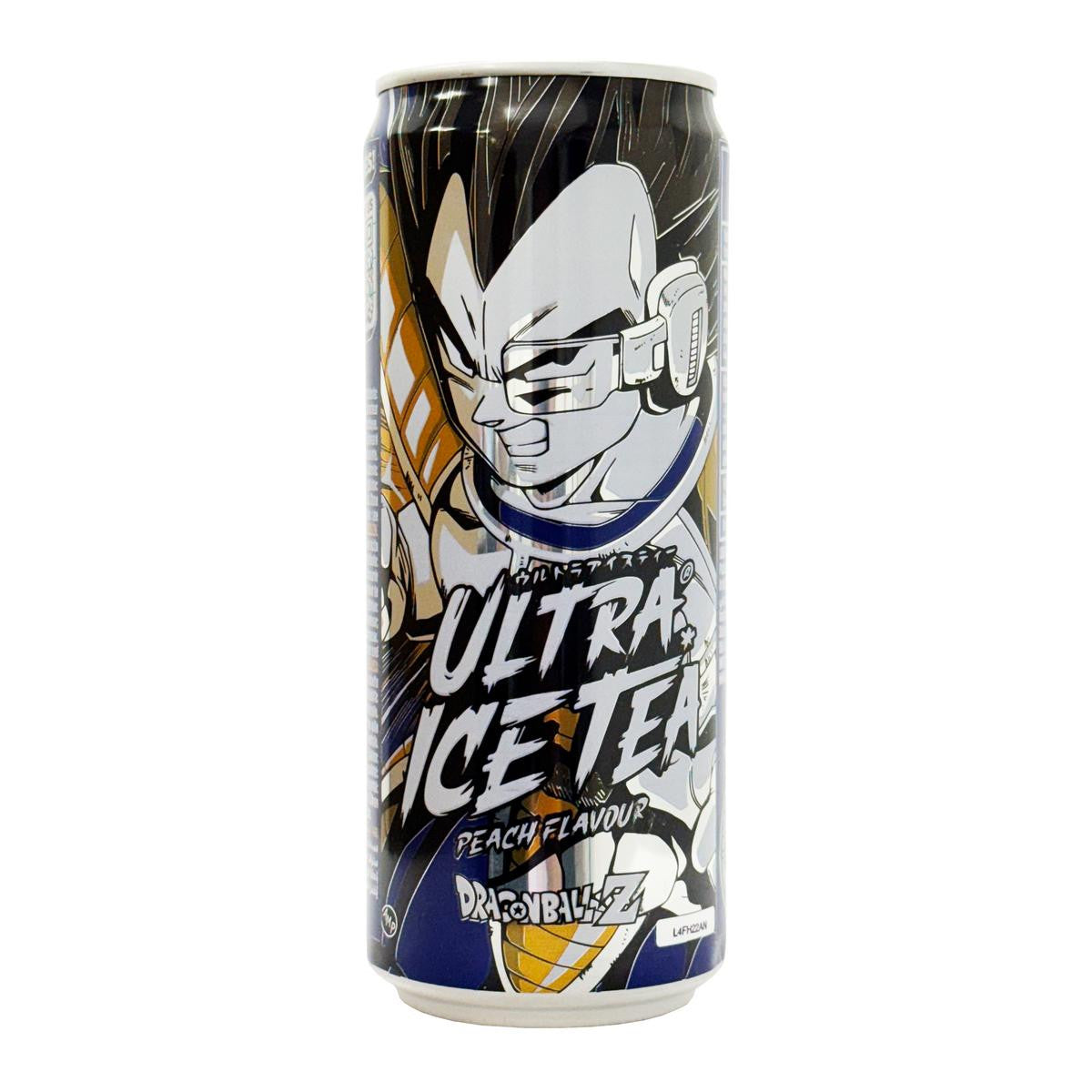 Dragon ball z ultra ice tea can peach flavour vegeta