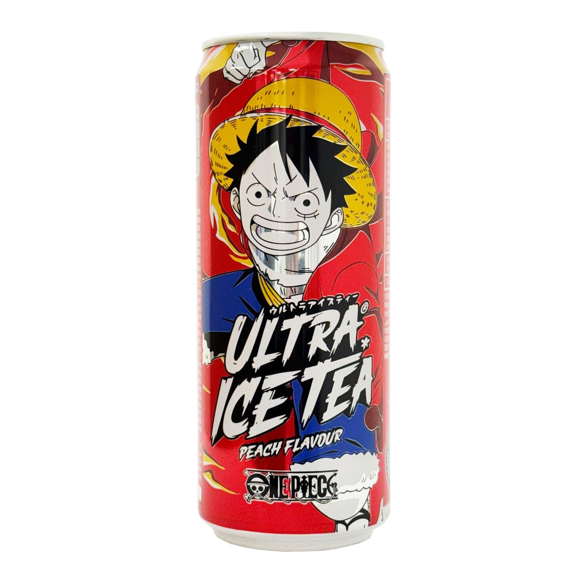 One piece ultra ice tea can peach flavour luffy