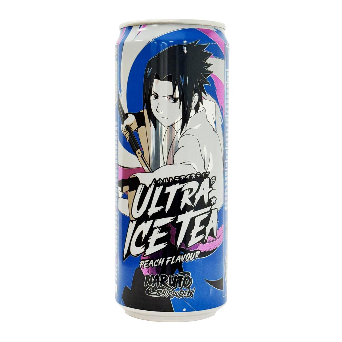 Naruto ultra ice tea can peach flavour sasuke