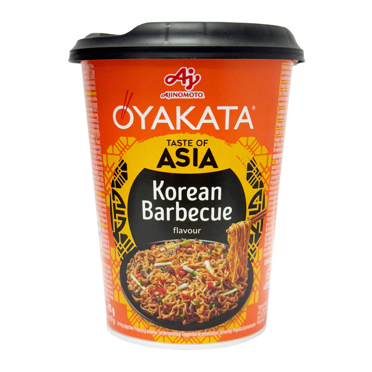 Ajinomoto oyakata korean barbecue yakisoba flavour instant cup noodles