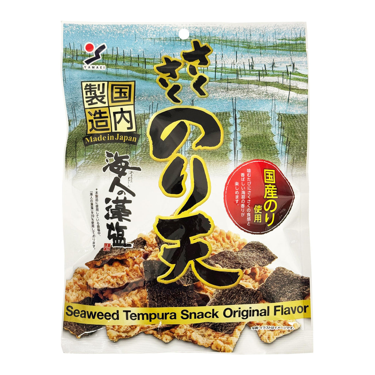 Yamaei crispy seaweed tempura snack