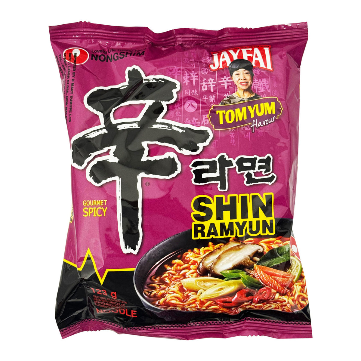 Nong shim shin ramyun tomyum noodles
