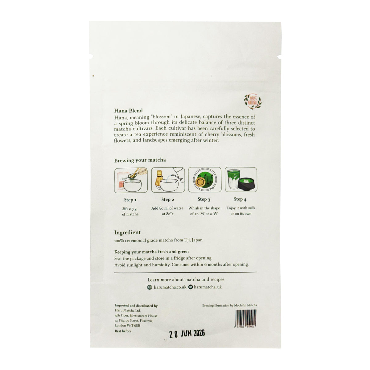 Haru Hana Blend Matcha Powder