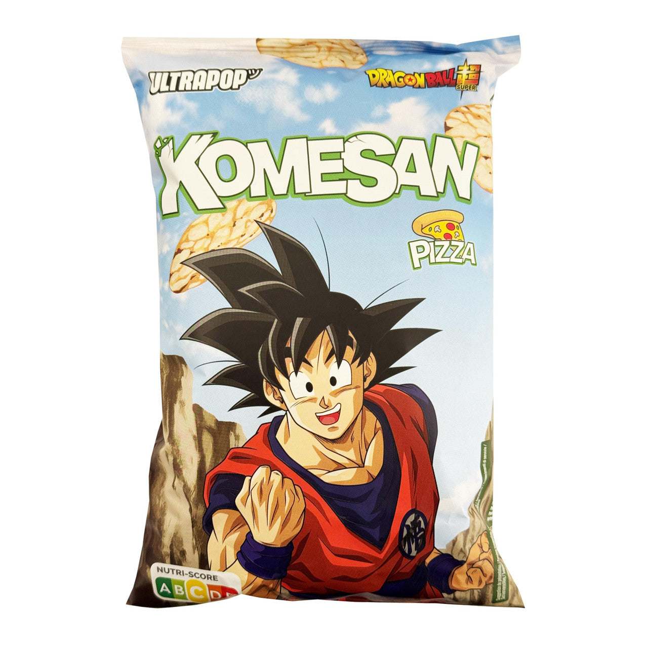 Dragon Ball Super Ultra Pop Komesan Pizza Flavour Brown Rice Chips - G