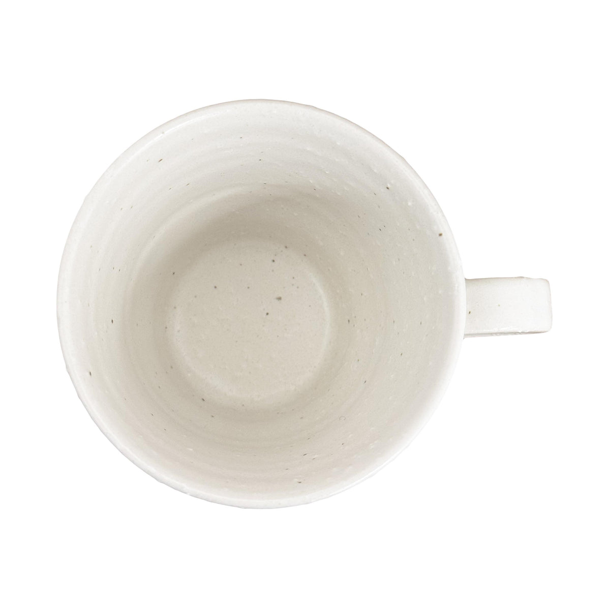 Saito Toen Ceramic Uzushiohime Mug, White Whirling Tides Pattern - 2