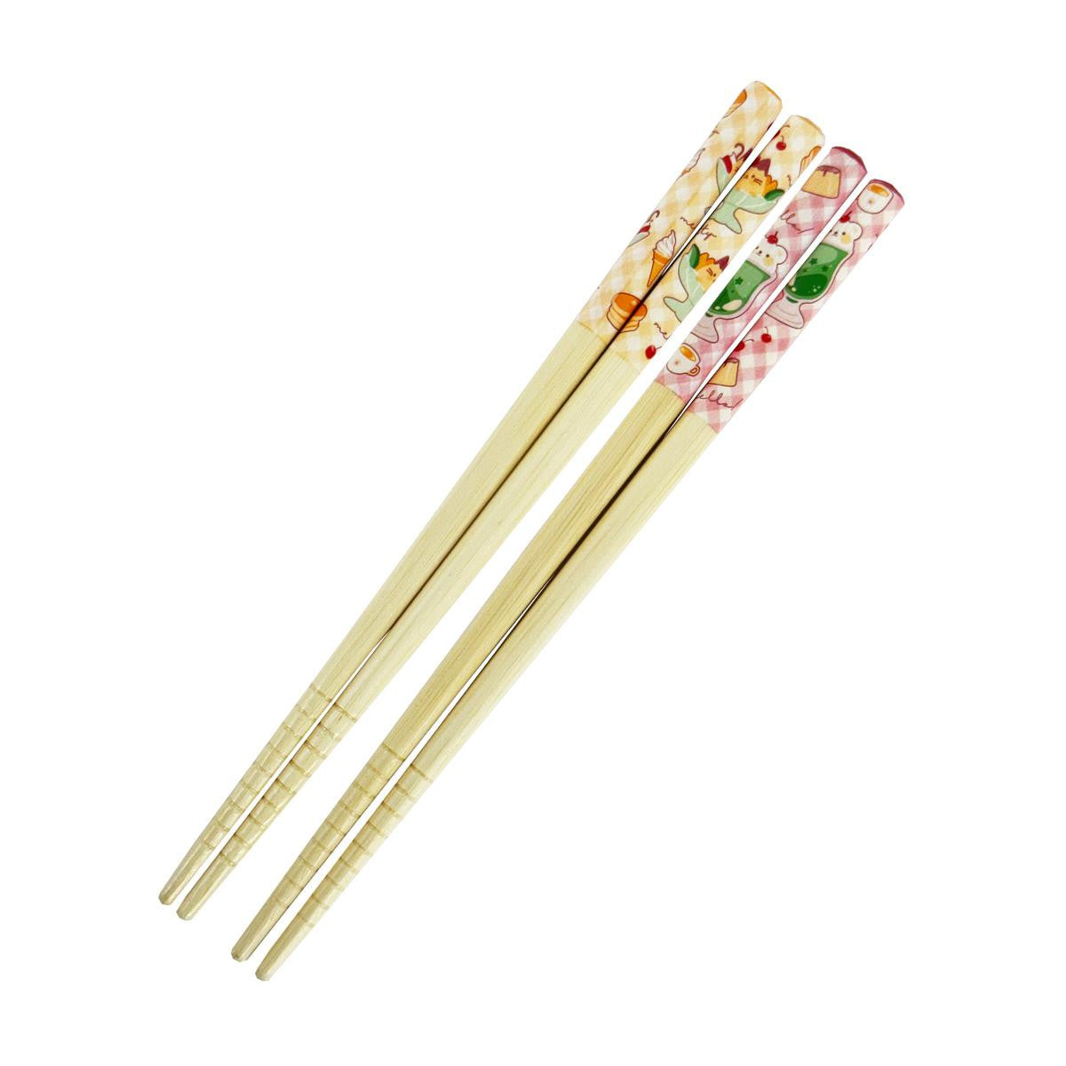 Maruki kids bamboo chopsticks sweets animal design