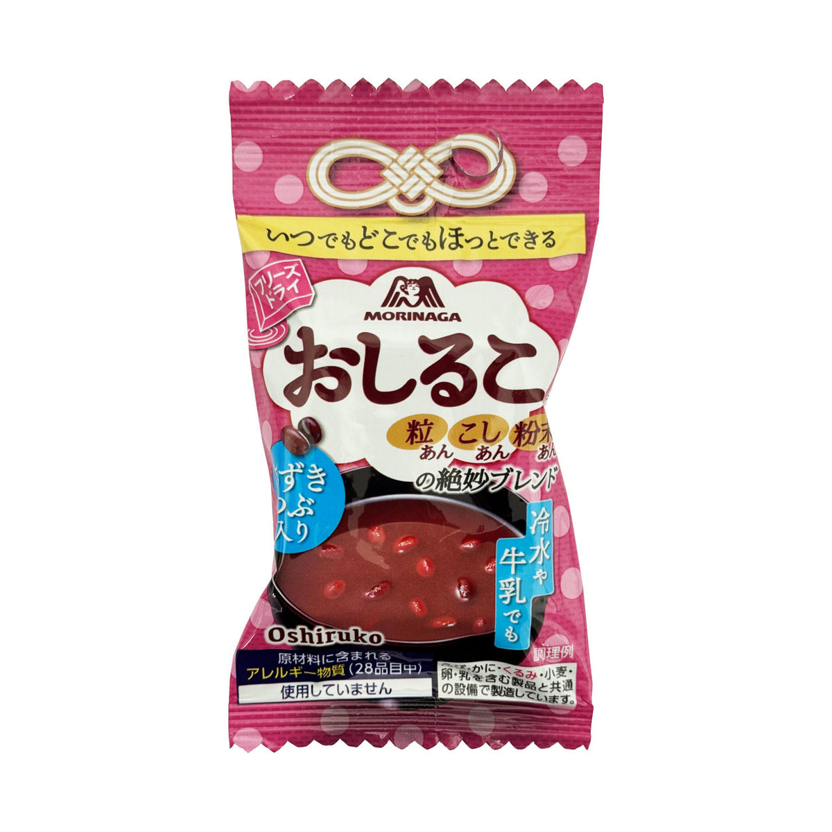 Morinaga freeze dried oshiruko sweet red bean soup dessert mix