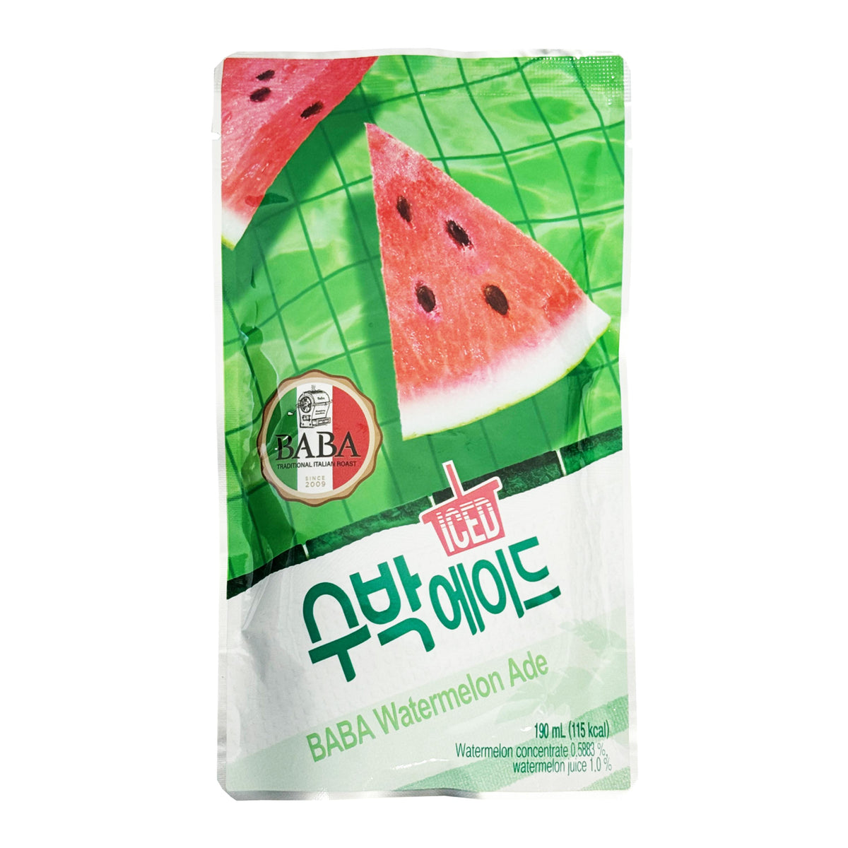 Woongjin BABA Watermelon Ade Pouch Drink