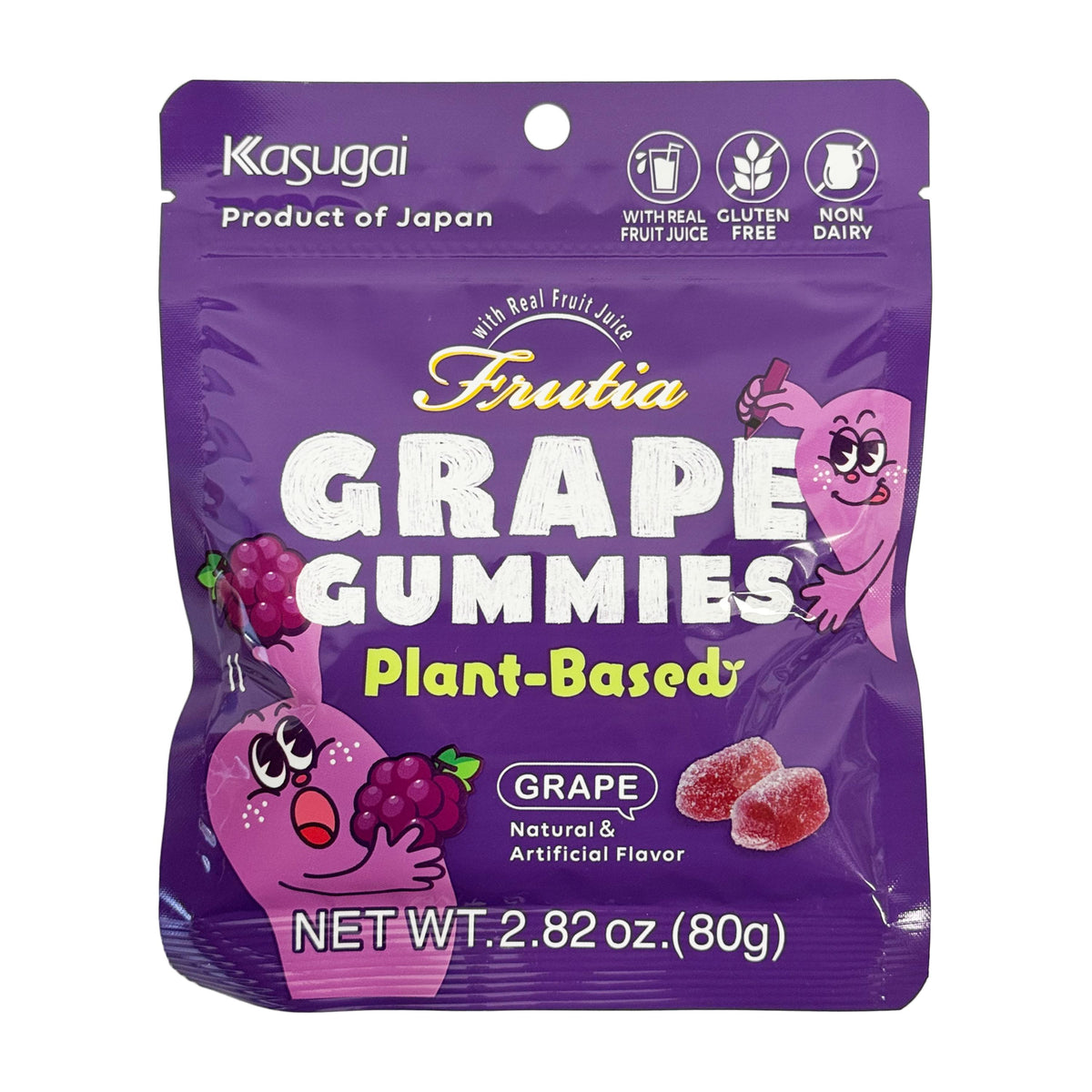 Kasugai Plant-Based Grape Gummies