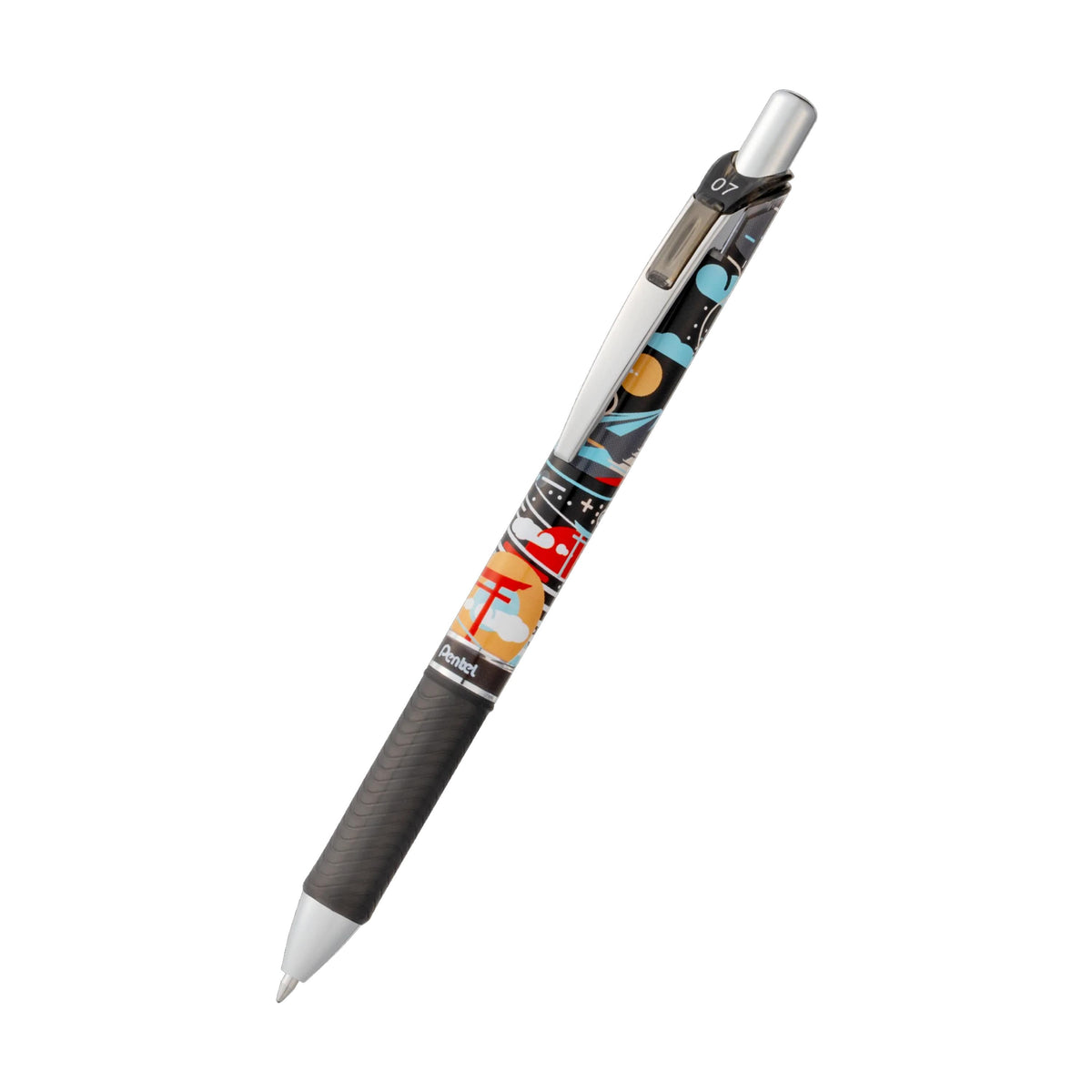 Pentel EnerGel Nature Edition Gel Roller Pen, Black Ink, 0.7mm, Torii Design