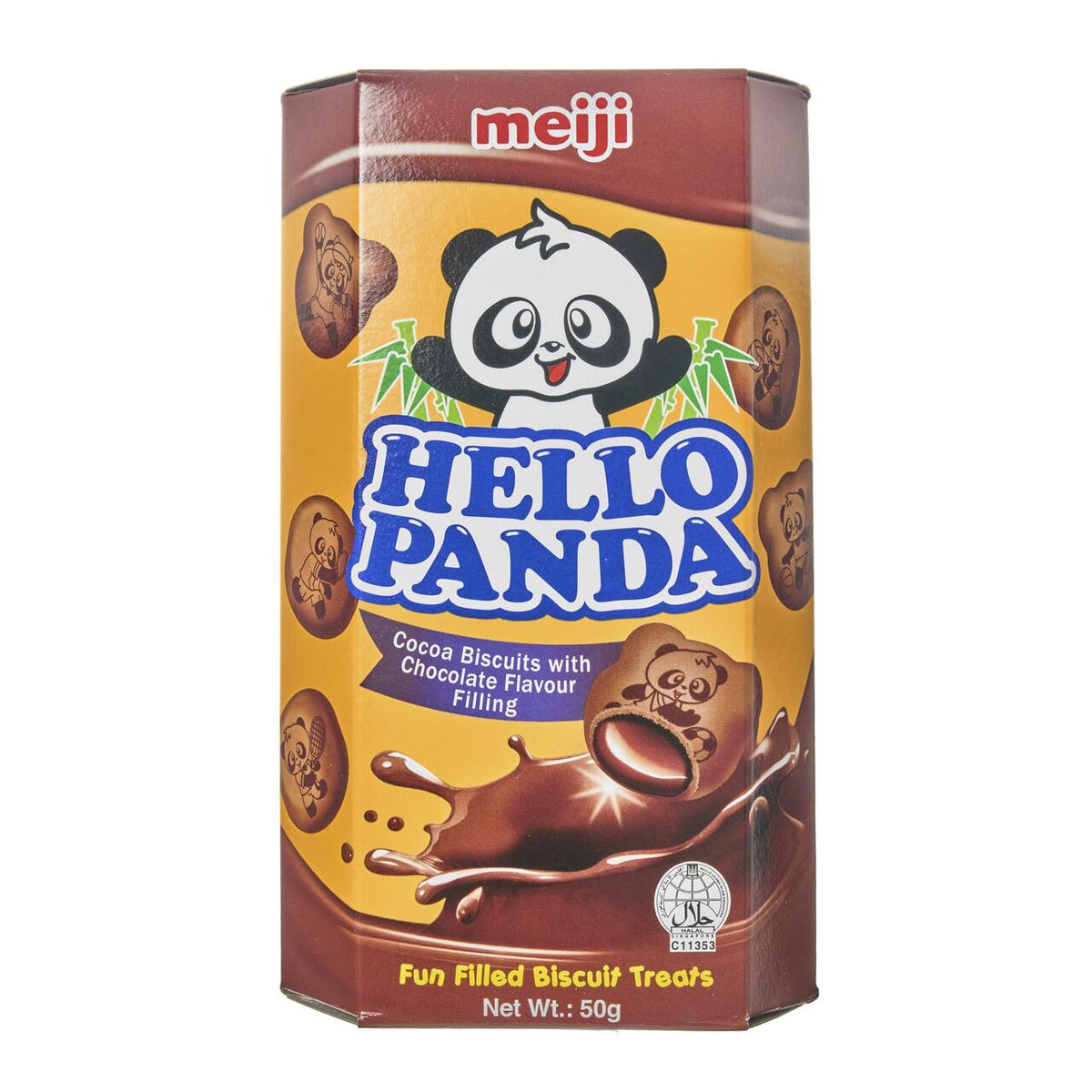 Meiji hello panda double chocolate biscuits singaporean