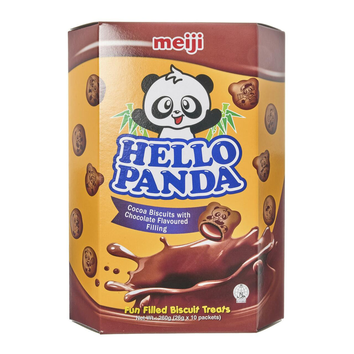 Meiji hello panda biscuits double chocolate share pack
