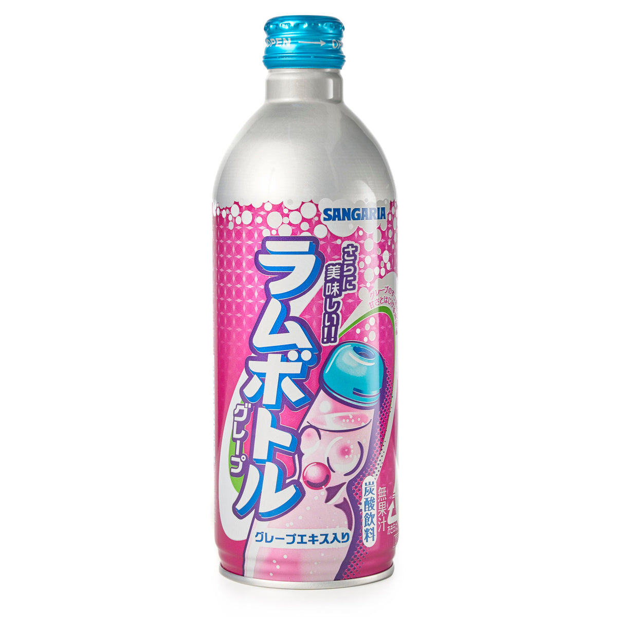 Sangaria ramu bottle grape soda