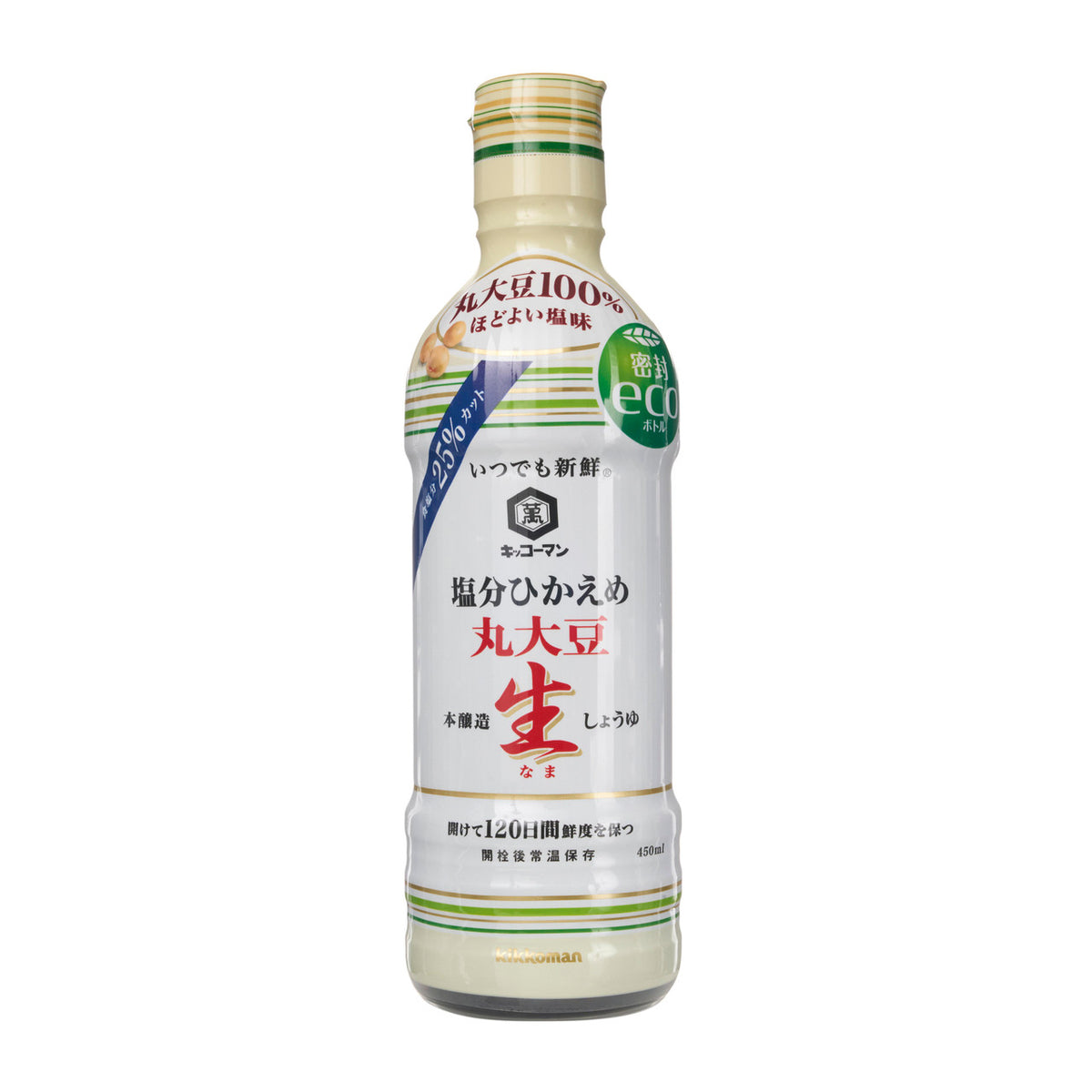 Kikkoman fresh reduced salt marudaizu soy sauce easy squeeze bottle