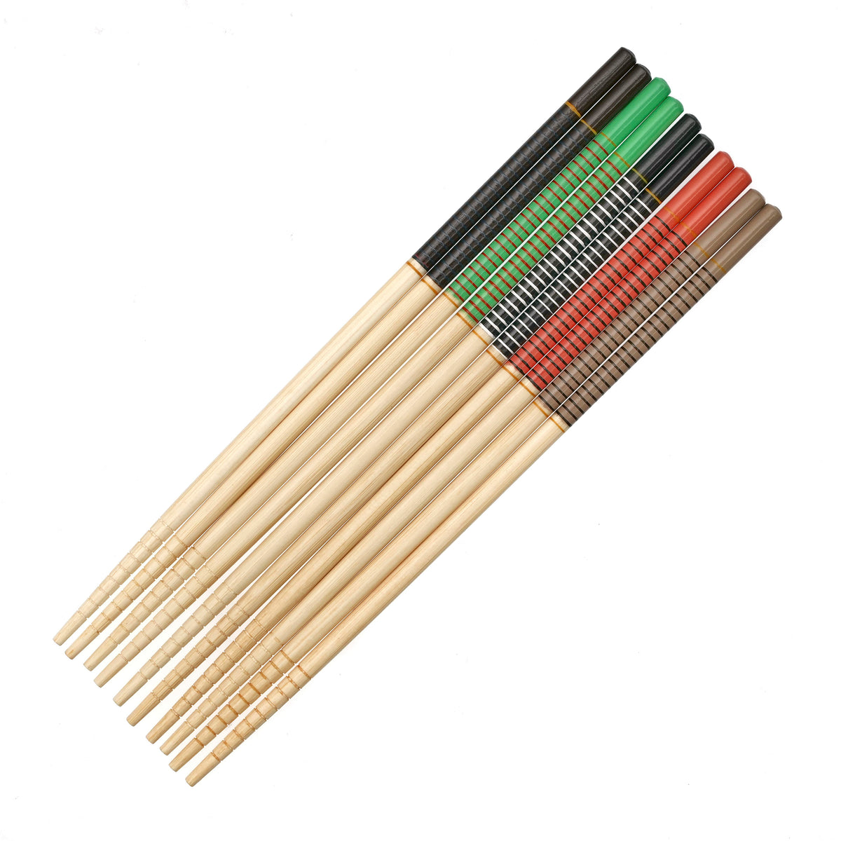 Maruki Bamboo Striped Pattern Chopsticks Set