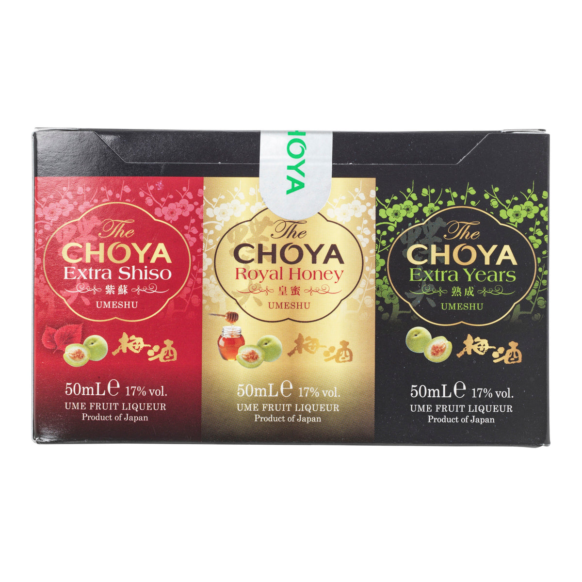 Choya Umeshu Plum Wine with Whole Ume Plums Assortment