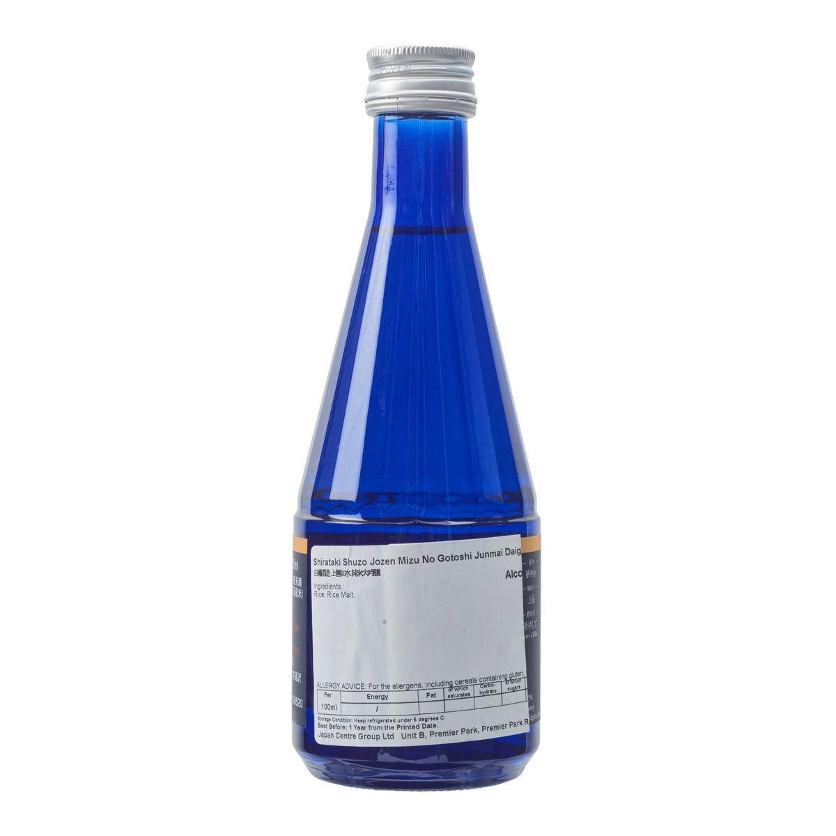 Chilled Shirataki Shuzo Jozen Mizuno Gotoshi Junmai Daiginjo Sake