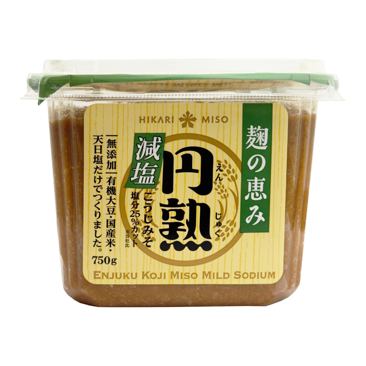Hikari mellow reduced salt additive free koji miso