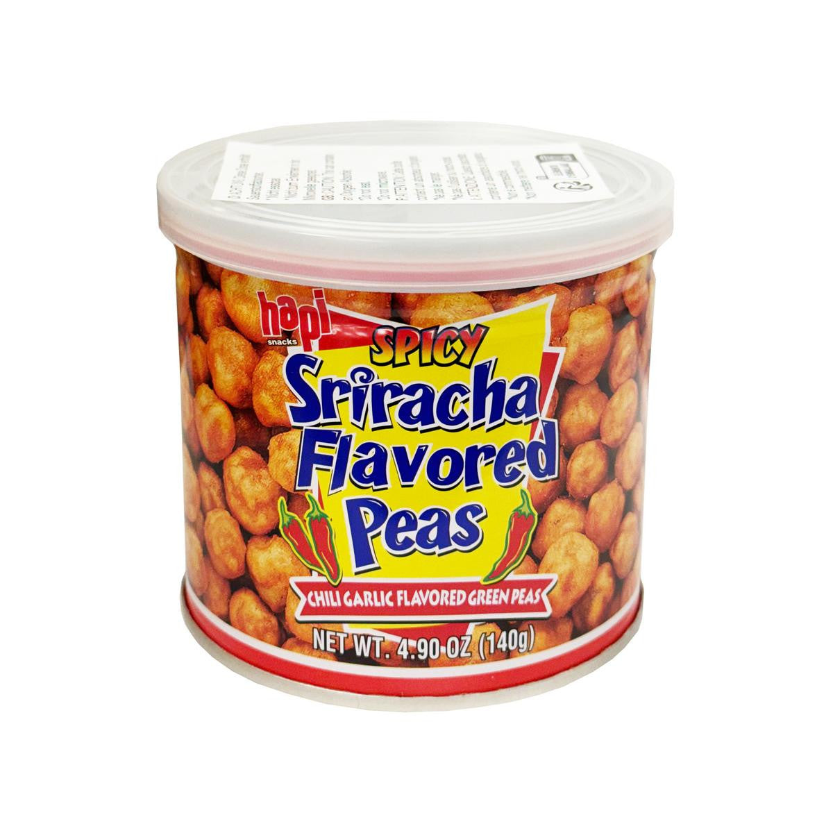 Hapi snacks spicy sriracha peas